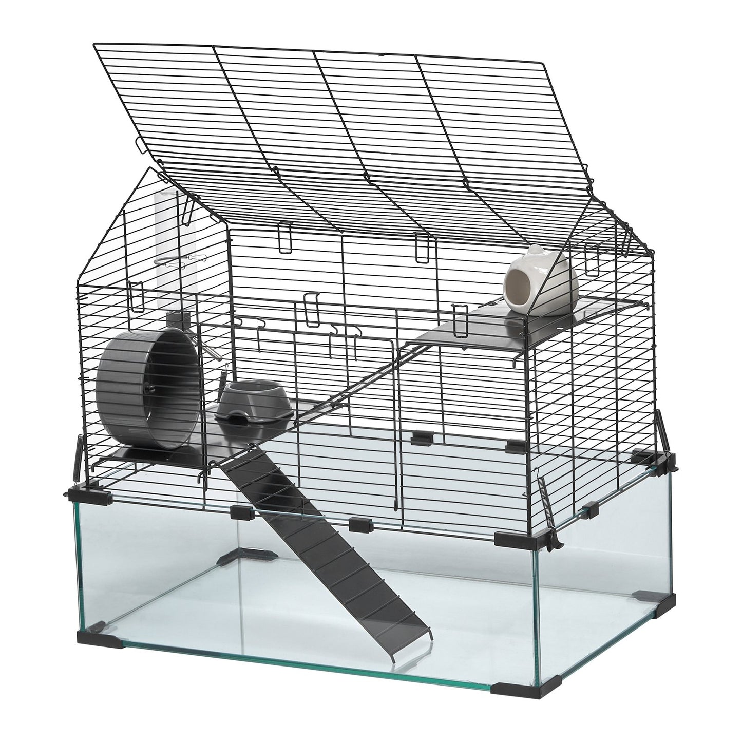 Wire Hamster Cage Habitat 22.8in Small Animal House for Rodents