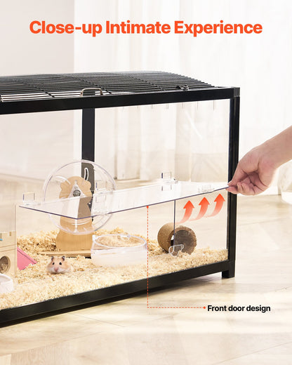 Hamsterkäfig-Lebensraum 37,8 Zoll klares Nagetier-Rennmaus-Mäuse-Kleintierhaus