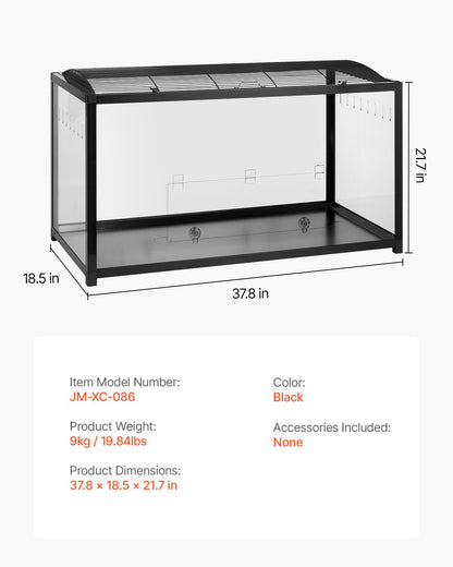 Hamsterkäfig-Lebensraum 37,8 Zoll klares Nagetier-Rennmaus-Mäuse-Kleintierhaus