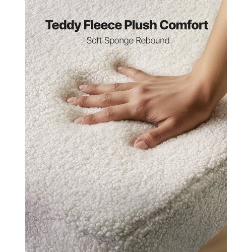 2er Set Bouclé-Esszimmerstühle, moderner Küchen-Seitenstuhl, geschwungene Rückenlehne