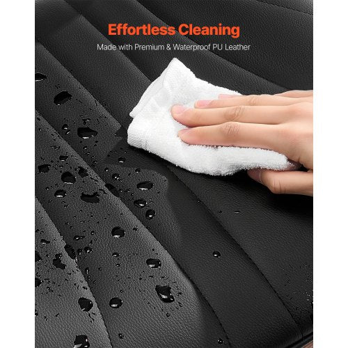 2er Set Esszimmerstühle moderner Leder Küchenstuhl Metallbeine schwarz