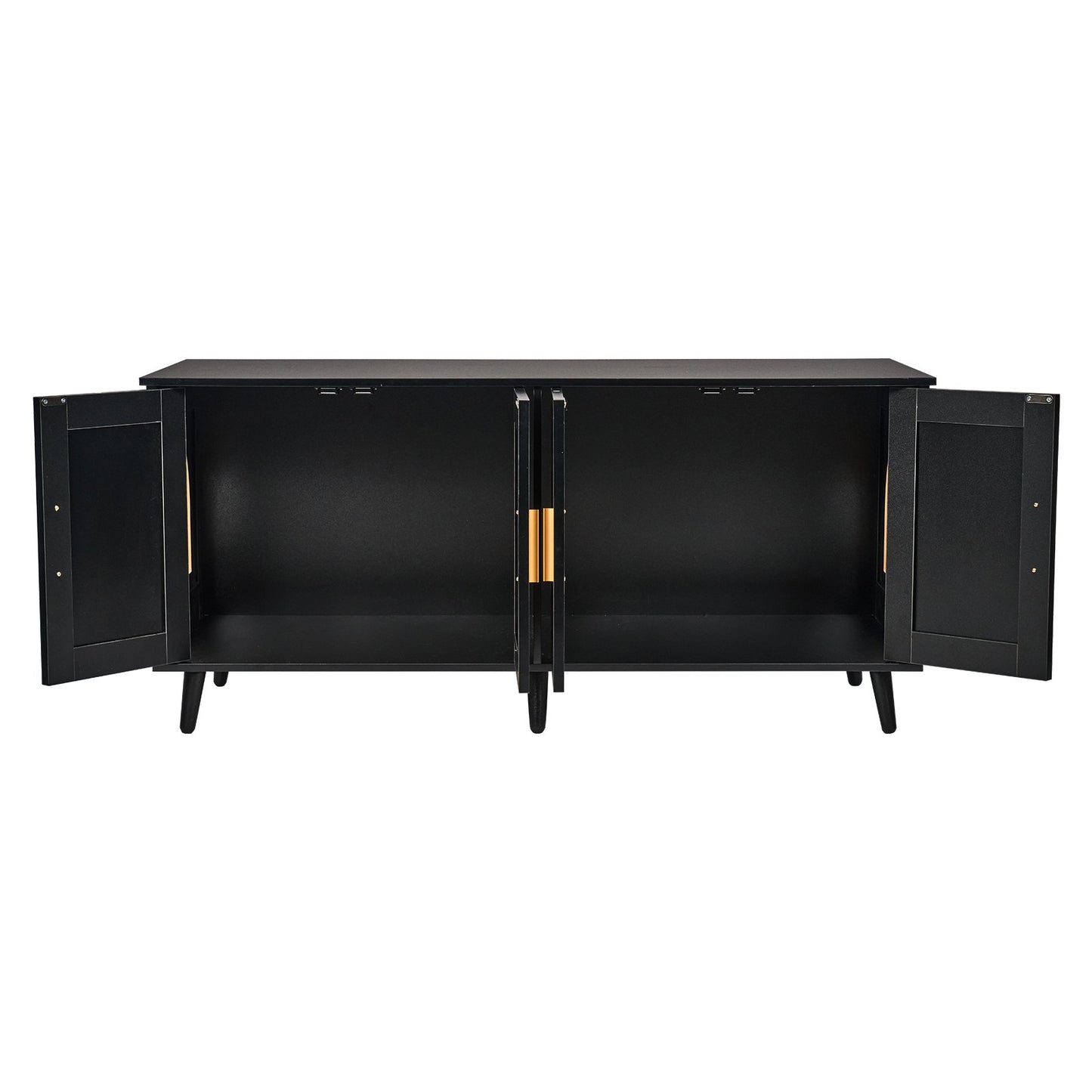 Cat litter box enclosure Wooden cat litter Furniture hidden 2 rooms black