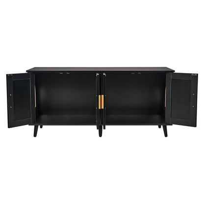 Cat litter box enclosure Wooden cat litter Furniture hidden 2 rooms black