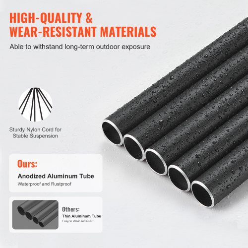 Windspiele für den Außenbereich, 1220 mm, Aluminium, Gedenk-Windspiele mit tiefem Ton | EU