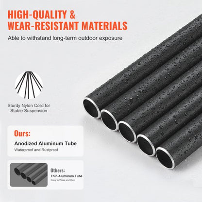 Windspiele für den Außenbereich, 1220 mm, Aluminium, Gedenk-Windspiele mit tiefem Ton | EU