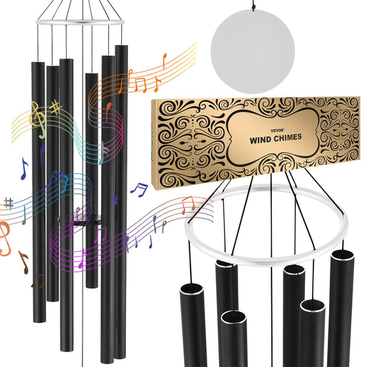 Outdoor Wind Chimes 1677mm Aluminum Memorial Deep Tone Wind Chimes