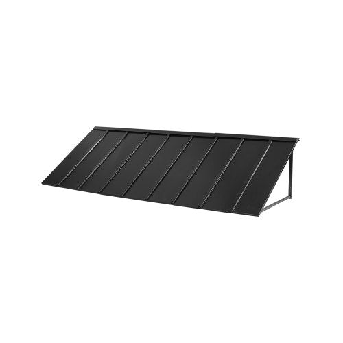 Fixed Metal Awning 104 x 36 in, Window Awning Door Canopy, Stable Triangle Steel Frame Awnings for Doors Exterior Rain, Snow & Sunlight Protection for Door Entrance, Windows, Porches, Balconies