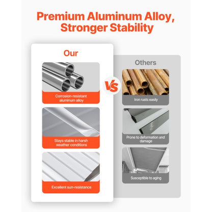 Fönstermarkis Dörrmarkis 40x42 i aluminiumlegering Ytterdörrsmarkiser