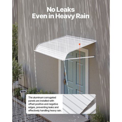 Fönstermarkis Dörrmarkis 40x42 i aluminiumlegering Ytterdörrsmarkiser