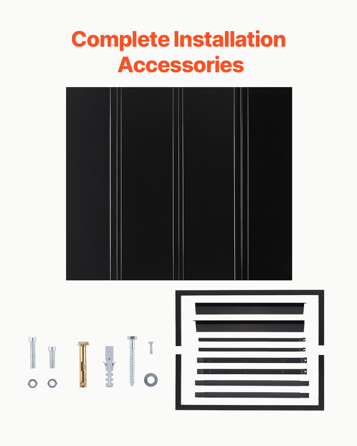 Fixed Metal Awning 44 x 24 in, Window Awning Door Canopy, Stable Triangle Steel Frame Awnings for Doors Exterior Rain, and Snow Sunlight Protection for Door Entrance, Windows, Porches, Balconies