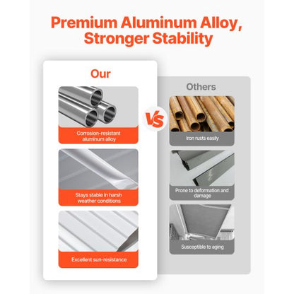 Fönstermarkis Dörrmarkis 48x42 i aluminiumlegering Markiser för ytterdörrar