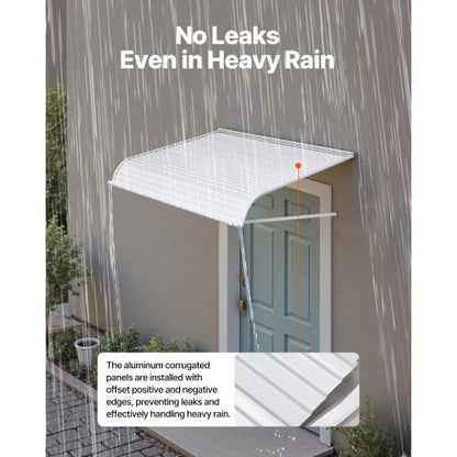 Fönstermarkis Dörrmarkis 48x42 i aluminiumlegering Markiser för ytterdörrar