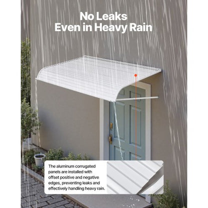 Fönstermarkis Dörrmarkis 60x42 i aluminiumlegering Markiser för ytterdörrar