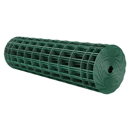 Farm Fence, 39 x 984 in, 2 x 4 in Mesh 2.1mm Galvanized Steel Wire Fencing for Cattle, Hog & Sheep, Heavy Duty Vinyl Coated Livestock Fence for Animal Enclosures, Cage Wire, Garden Fences, Green