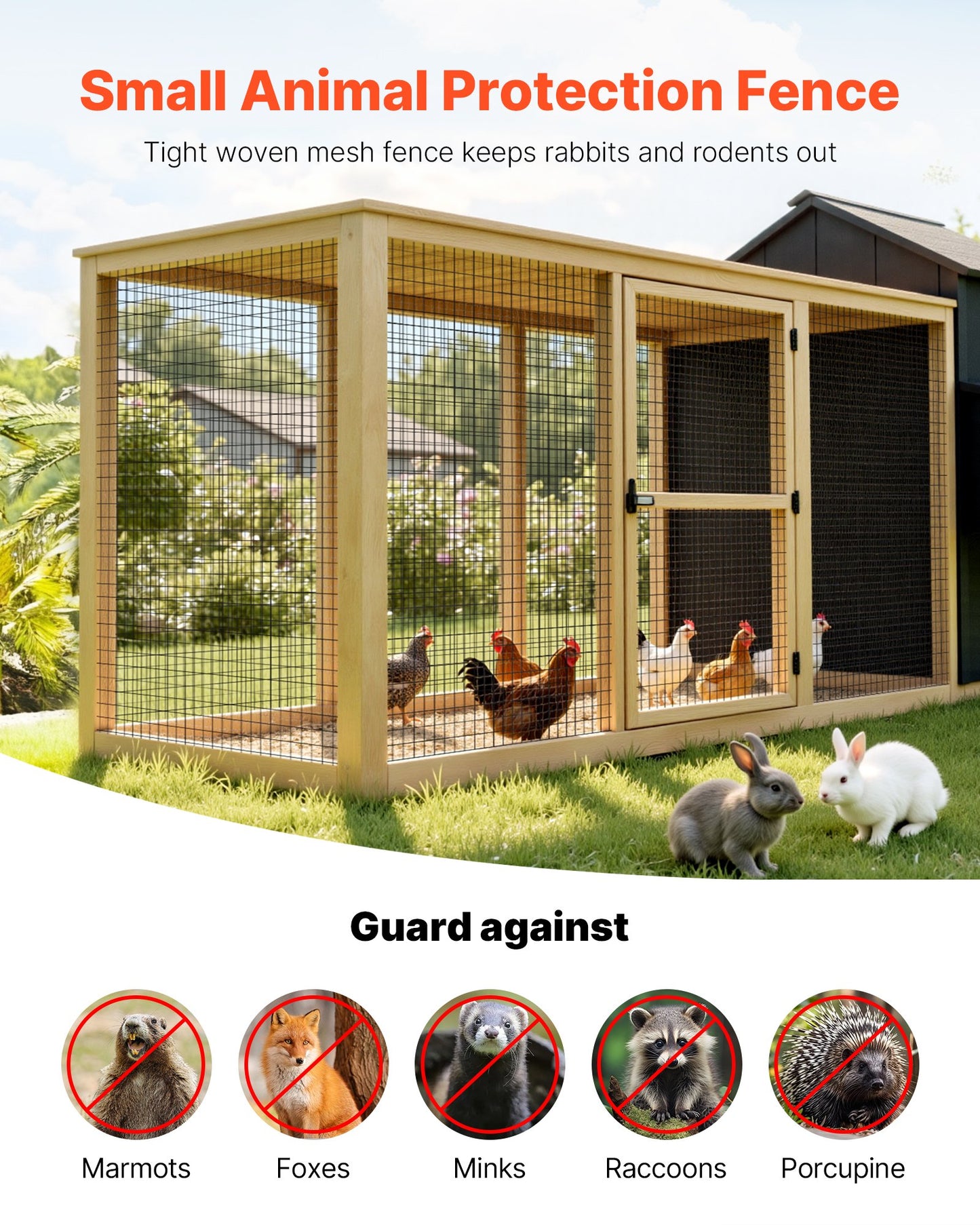 Hardware Cloth 24 in x 25 ft, 2 x 3 in Mesh 16 Gauge Galvanized Wire Mesh Roll, Weather-Resistant Vinyl Coated Chicken Wire Fencing, Heavy Duty Welded Garden Plant Fencing for Rabbit Cage Snake