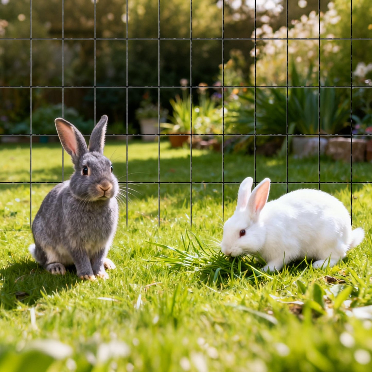Hardware Cloth 24 in x 25 ft, 2 x 3 in Mesh 16 Gauge Galvanized Wire Mesh Roll, Weather-Resistant Vinyl Coated Chicken Wire Fencing, Heavy Duty Welded Garden Plant Fencing for Rabbit Cage Snake