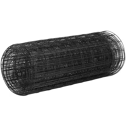 Hardware Cloth, 24 Inch x 50 Inch Galvanized Wire Mesh Roll, 16 Gauge Chicken Wire Fence Roll, Vinyl Coating Metal Wire Mesh for Chicken Coop Barrier, Rabbit Worm Fence, Poultry Enclosures