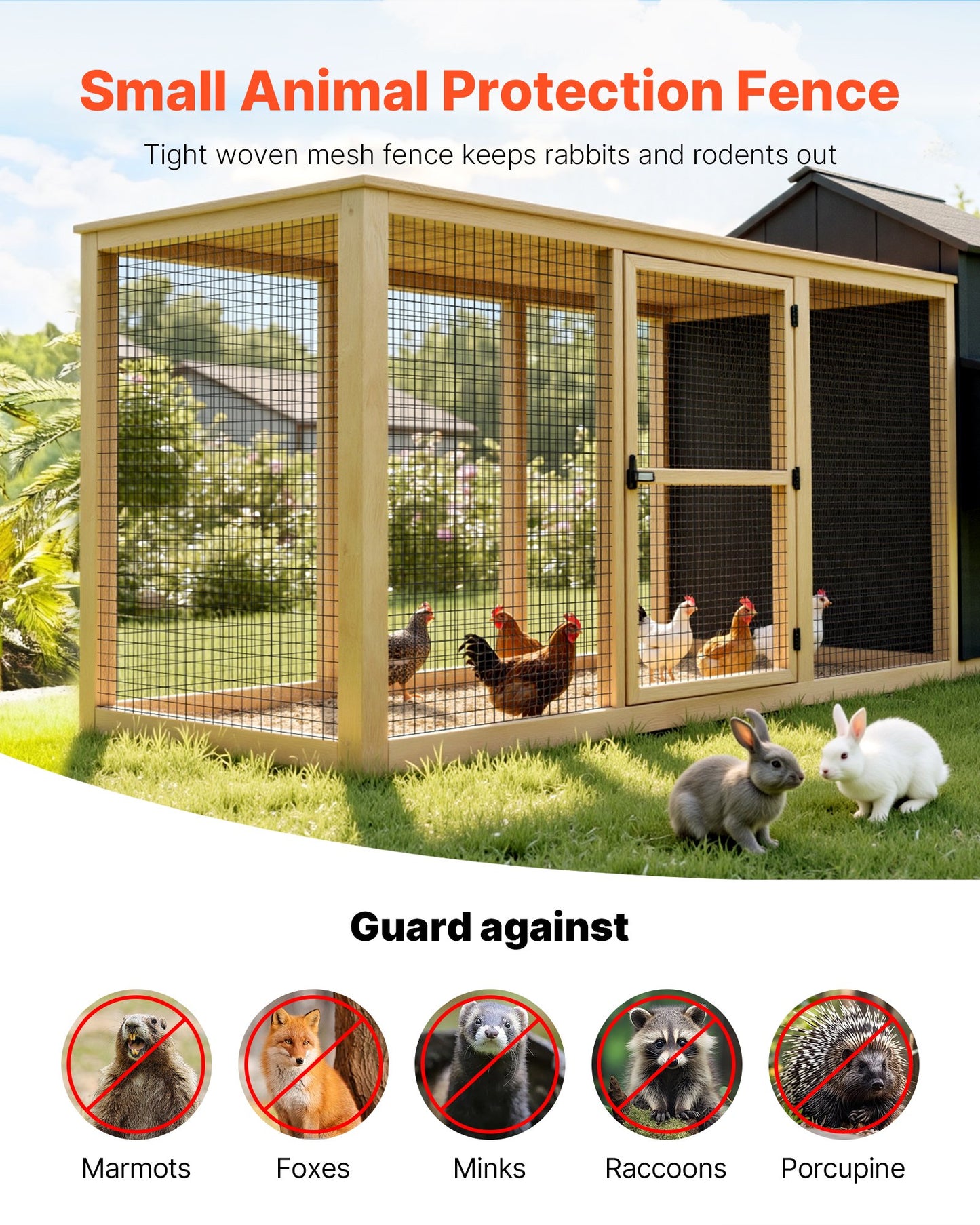 Hardware Cloth 36 in x 25 ft, 2 x 3 in Mesh 16 Gauge Galvanized Wire Mesh Roll, Weather-Resistant Vinyl Coated Chicken Wire Fencing, Heavy Duty Welded Garden Plant Fencing for Rabbit Cage Snake