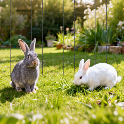 Hardware Cloth 36 in x 25 ft, 2 x 3 in Mesh 16 Gauge Galvanized Wire Mesh Roll, Weather-Resistant Vinyl Coated Chicken Wire Fencing, Heavy Duty Welded Garden Plant Fencing for Rabbit Cage Snake
