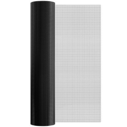 Hårdvaraduk, 48 tum x 50 tum galvaniserad trådnätrulle, 19 gauge kycklingtrådsstängselrulle, vinylbeläggning metalltrådsnät för hönshusbarriär, kaninormstaket, fjäderfäinhägnader