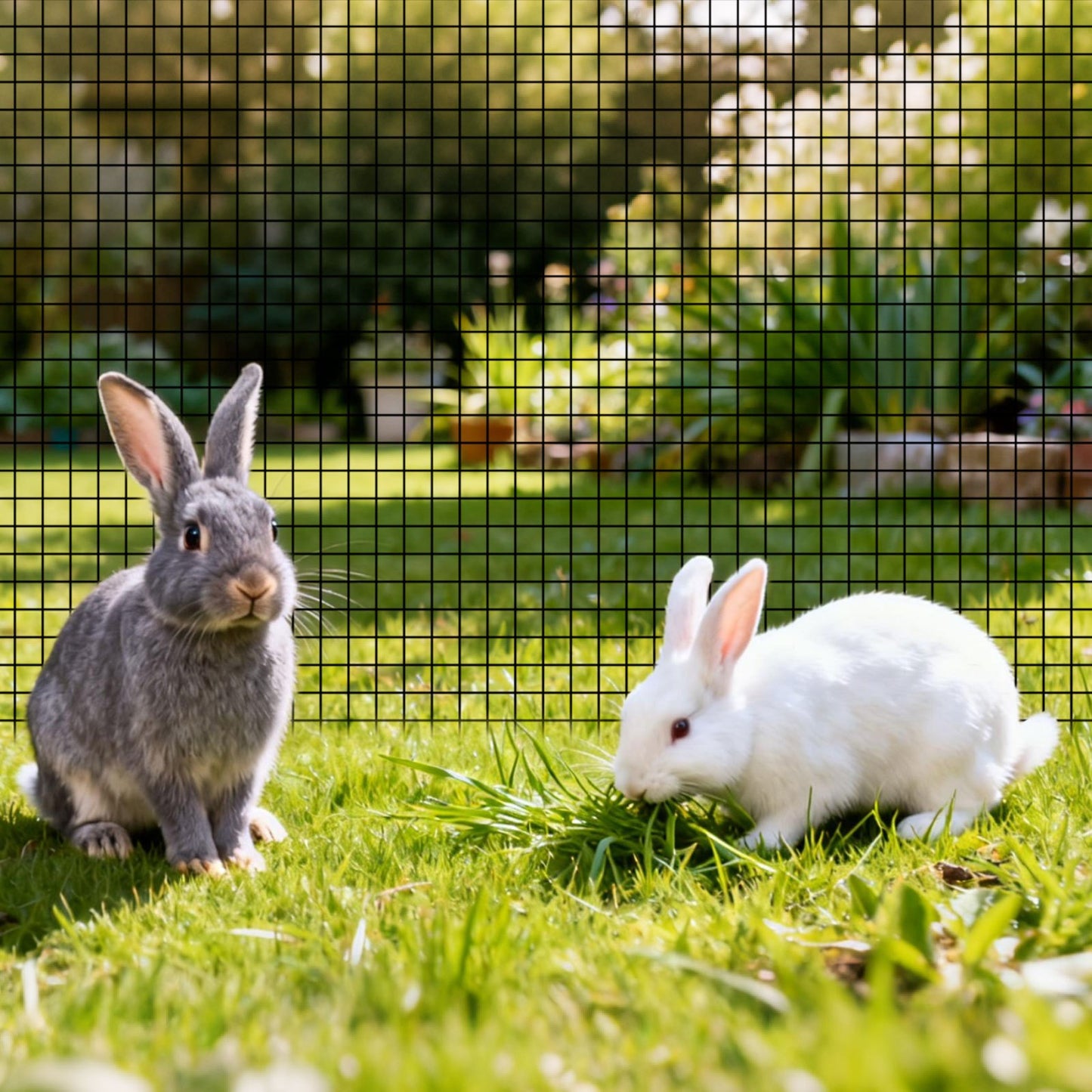 Hardware Cloth 60 in x 100 ft, 1/2 in 19 Gauge Galvanized Wire Mesh Roll, Weather-Resistant Vinyl Coated Chicken Wire Fencing, Heavy Duty Welded Garden Plant Fencing for Rabbit Cage Snake Fence