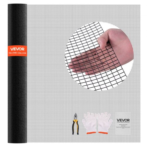 Hardware Cloth 72 in x 100 ft, 1/2 in 19 Gauge Galvanized Wire Mesh Roll, Weather-Resistant Vinyl Coated Chicken Wire Fencing, Heavy Duty Welded Garden Plant Fencing for Rabbit Cage Snake Fence