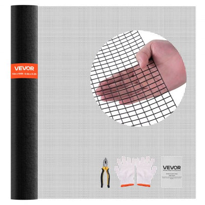 Hardware Cloth 72 in x 100 ft, 1/2 in 19 Gauge Galvanized Wire Mesh Roll, Weather-Resistant Vinyl Coated Chicken Wire Fencing, Heavy Duty Welded Garden Plant Fencing for Rabbit Cage Snake Fence