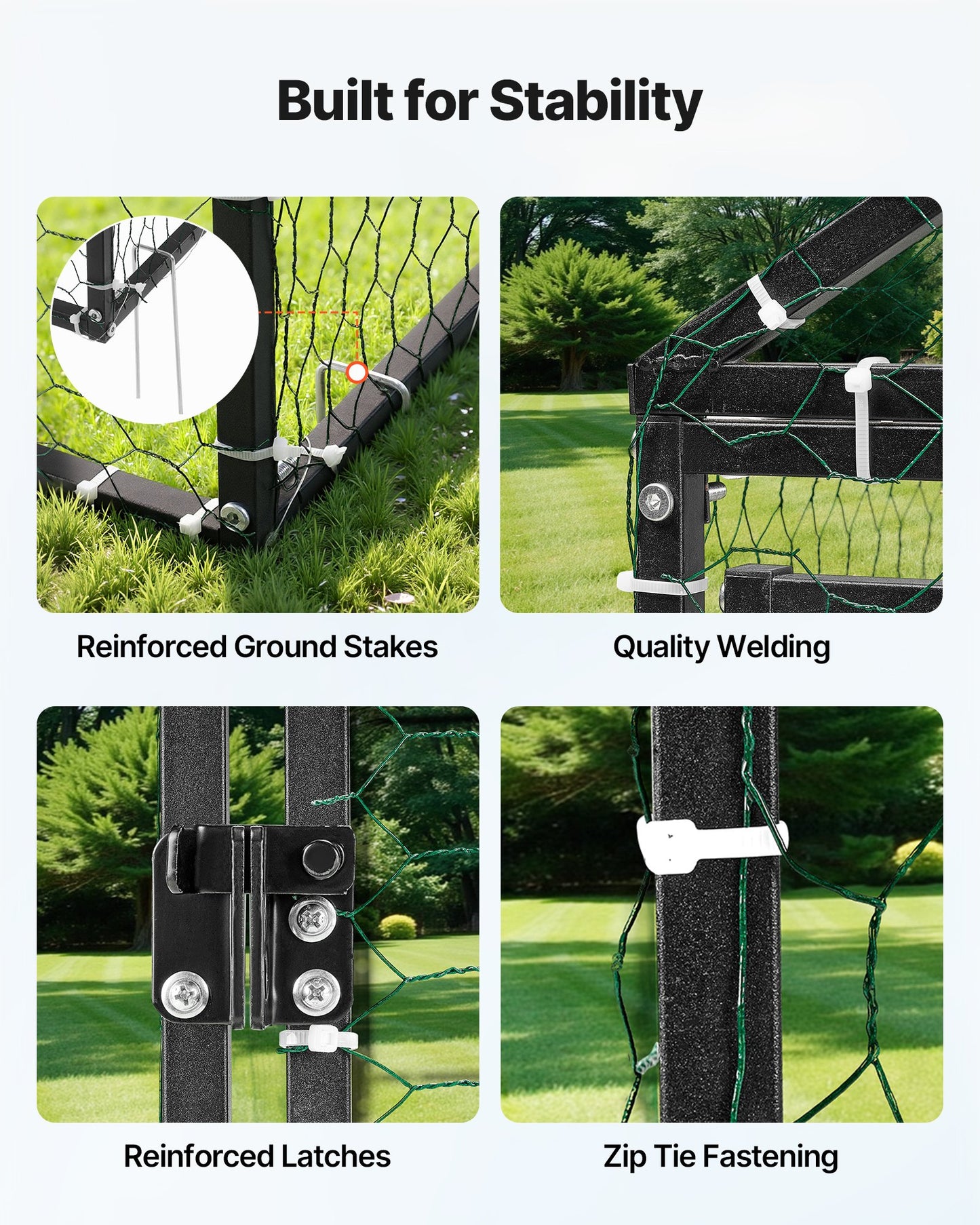 Metal Chicken Coop for 4-6 Chickens, 3.3 x 6.6 x 3.3 ft, Small Chicken Cage with Waterproof Cover & Double Doors, Spire Roof Poultry Run Compatible with Wooden Coops, for Rabbit Hen Goose Duck