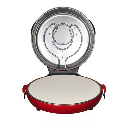 Pizza Oven, 14 in Electric Pizza Maker, 1600W Electric Pizzas Cooker with Cordierite Stone, 5-Mode Temperature Control, Viewing Window for Precise Cooking, Heats up to 698 ˚F, for Home Kitchen