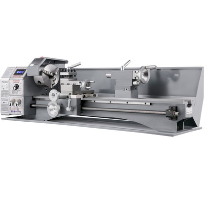 Mini metal lathe 750W metal lathe with variable speed 50 to 3000 rpm Precision lathe 220 x 600 mm for metal lathe for counter turning