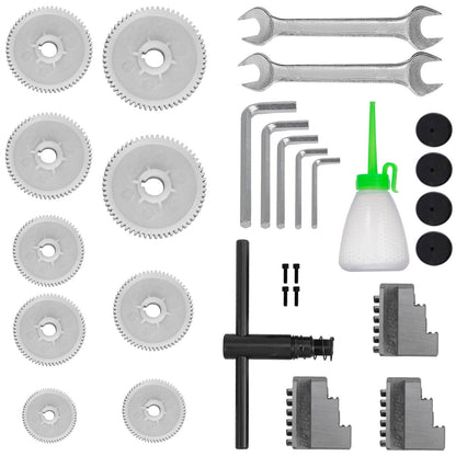 Metal Lathe 7x14inch Precision Bench Top Mini Metal Lathe 550W Precision Metal Lathe Variable Speed 50-2500 RPM Nylon Gear with A Movable Lamp