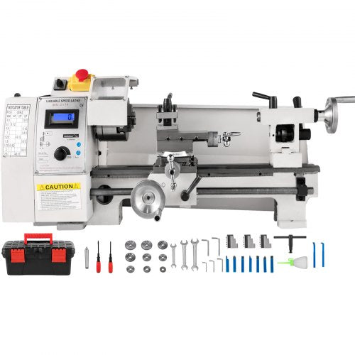 Compact Metal Lathe, 8"x14", Adjustable Speed 2250 RPM, 650W Power, Precision Engineering Lathe for Metalworking, Ideal for Crafting Different Metals