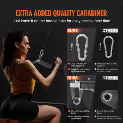 LAT Pulldown Bar Handtag Attachment V-bar T-bar kabelmaskin för Home Gym