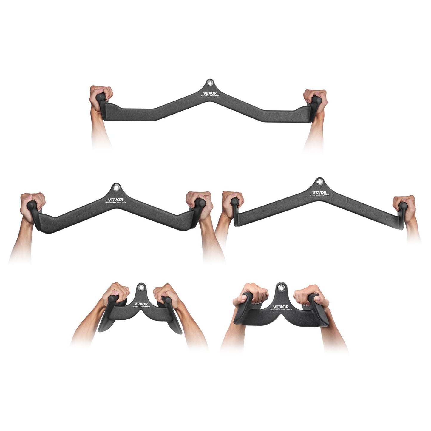 LAT Pulldown Bar Handtag Attachment V-bar T-bar kabelmaskin för Home Gym