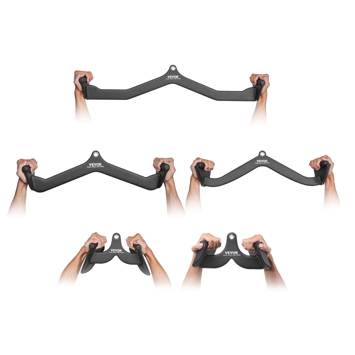 LAT Pulldown Bar Handtag Attachment V-bar T-bar kabelmaskin för Home Gym