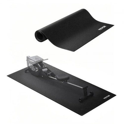Treadmill Mat for Carpet Floor, 23.62" x 51.18" x 0.16" Exercise Equipment Mat for Elliptical and Walking Pad, High Density PVC Floor Protector, Waterproof and Non-slip for Home Gym