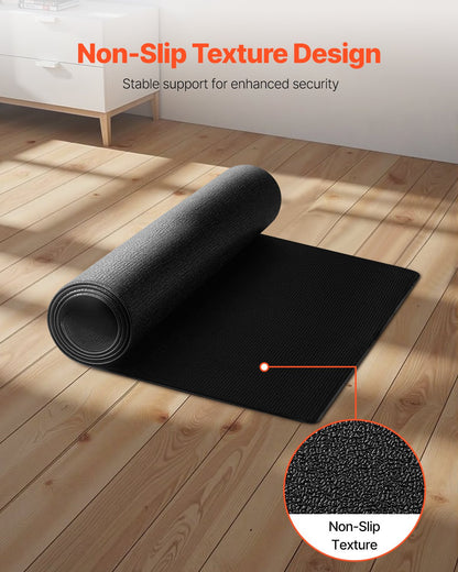 Treadmill Mat for Carpet Floor, 23.62" x 51.18" x 0.16" Exercise Equipment Mat for Elliptical and Walking Pad, High Density PVC Floor Protector, Waterproof and Non-slip for Home Gym