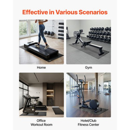 Laufbandmatte für Teppich 6 mm dick 915x1980 mm Trainingsmatte für Geräte