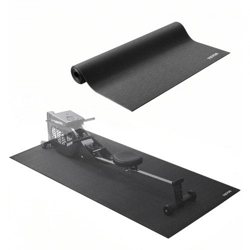 Treadmill Mat for Carpet Floor, 1/4" Thick, 36" x 78" Exercise Equipment Mat for Treadmills, Elliptical, Rowing Machine, High Density PVC Floor Protector, Waterproof and Non-slip for Home Gym