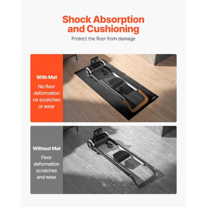 Laufbandmatte für Teppich 6 mm dick 760x1525 mm Trainingsmatte für Geräte