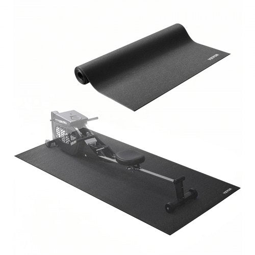 Treadmill Mat for Carpet Floor, 1/4" Thick, 30" x 60" Exercise Equipment Mat for Treadmills, Stationary & Recumbent Bikes, High Density PVC Floor Protector, Waterproof and Non-slip for Home Gym