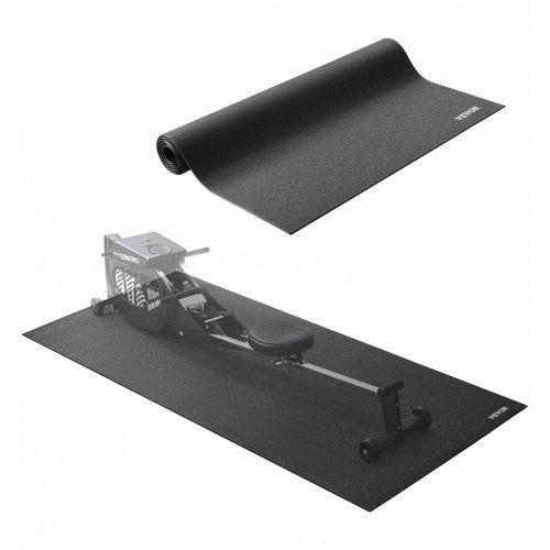 Treadmill Mat for Carpet Floor, 1/4" Thick, 30" x 72" Exercise Equipment Mat for Treadmills, Stationary & Recumbent Bikes, High Density PVC Floor Protector, Waterproof and Non-slip for Home Gym