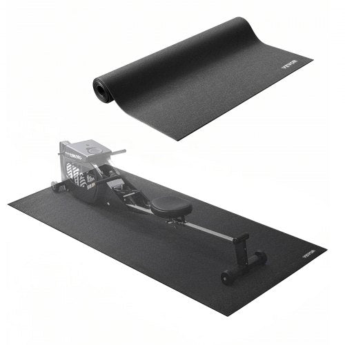 Treadmill Mat for Carpet Floor, 1/4" Thick, 36" x 72" Exercise Equipment Mat for Treadmills, Elliptical, Rowing Machine, High Density PVC Floor Protector, Waterproof and Non-slip for Home Gym