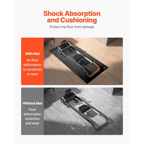 Laufbandmatte für Teppich 4 mm dick 900x2000 mm Trainingsmatte