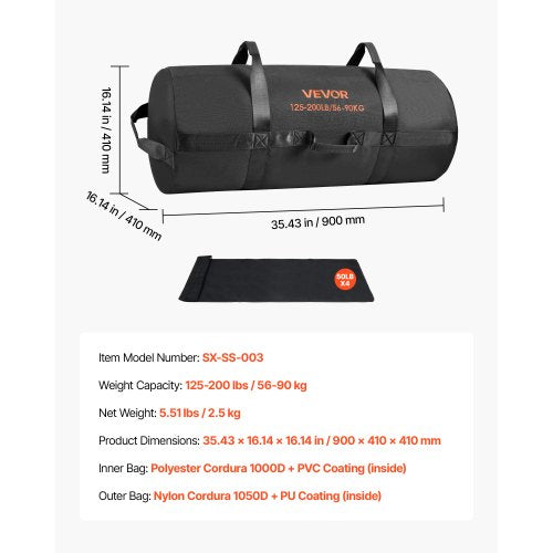 Workout Sandbag Robuste Fitnesstasche für CrossFit und Krafttraining
