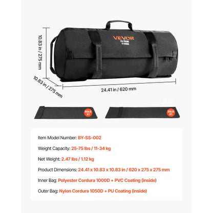 Workout Sandbag Robust Fitness Bag for CrossFit and Weight Training