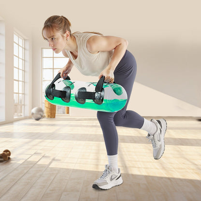 Water Weights Aqua Bag, Large Aqua Bags for Workout, 50 lbs Adjustable Portable Stability Fitness & Full Body Exercise Equipment, for Strength Core and Balance Training, Home Gym Exercise, Clear