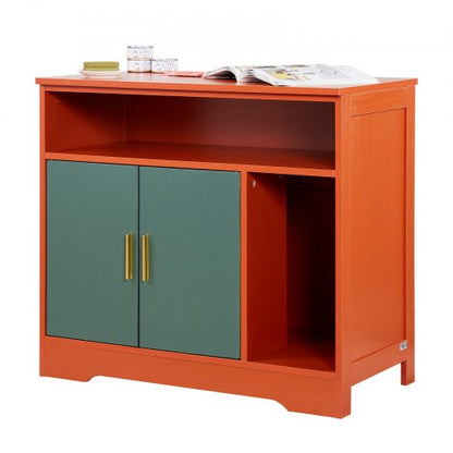 kattlåda, 79,2 cm dold kattlåda med hylla och förvaring, modernt inomhusbadrum för katter, sidobord i trä för katthus, passar de flesta kattlådor, röd och grön |  EU