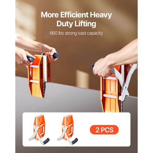 Double-Handed Stone Carrier Clamps 660 lbs Granite Panel Carrier