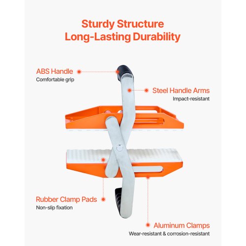 Double-Handed Stone Carrier Clamps 660 lbs Granite Panel Carrier